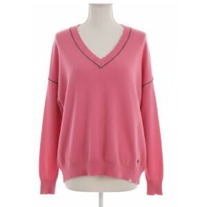 Label + Thread Cashmere 100% Women Small Sweater Pink factory frayed
